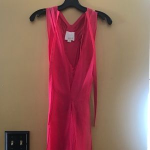 💯PINK SILK 👗 DRESS‼️